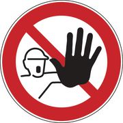 Schild „Zugang verboten“